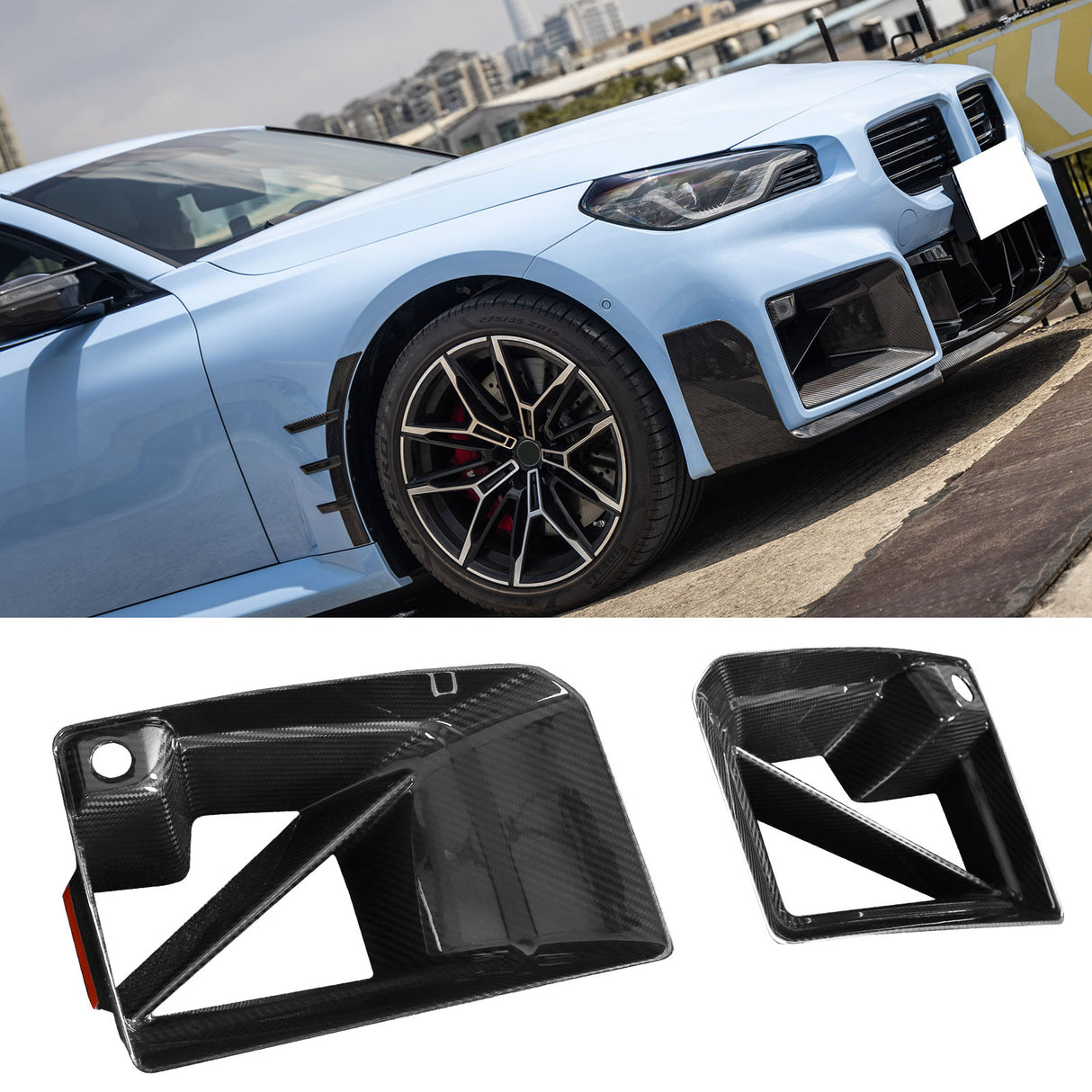 2023-2024 BMW G87 M2 M Performance Style Fog Light Cover