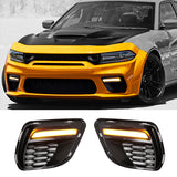 Daytime Running Light Fog Light Cover for Dodge Charger Widebody 2020-2023