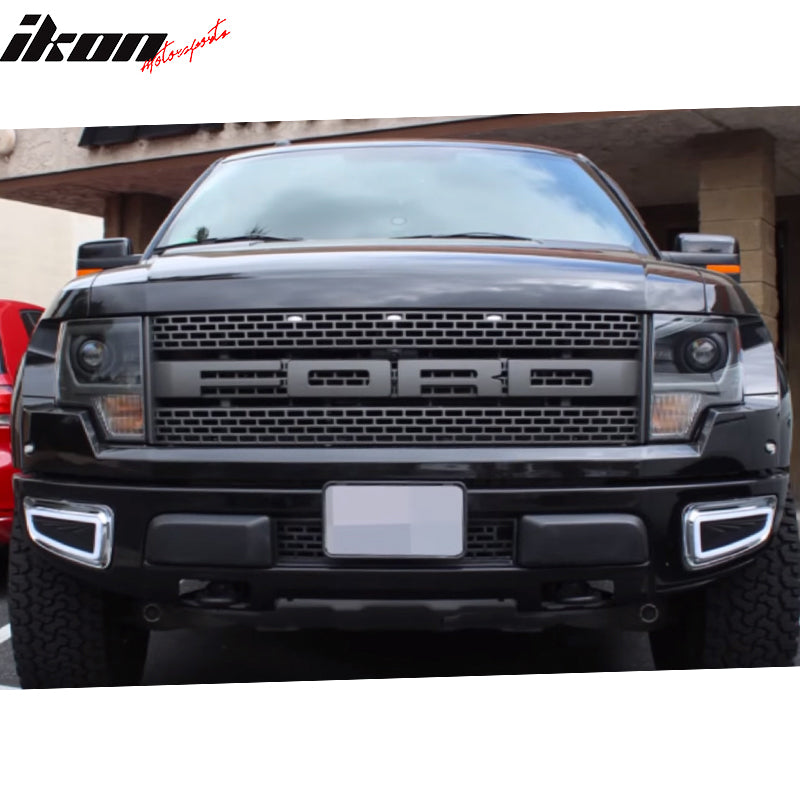 2011-2014 Ford F150 White Daytime Running Light Yellow Turn Signal