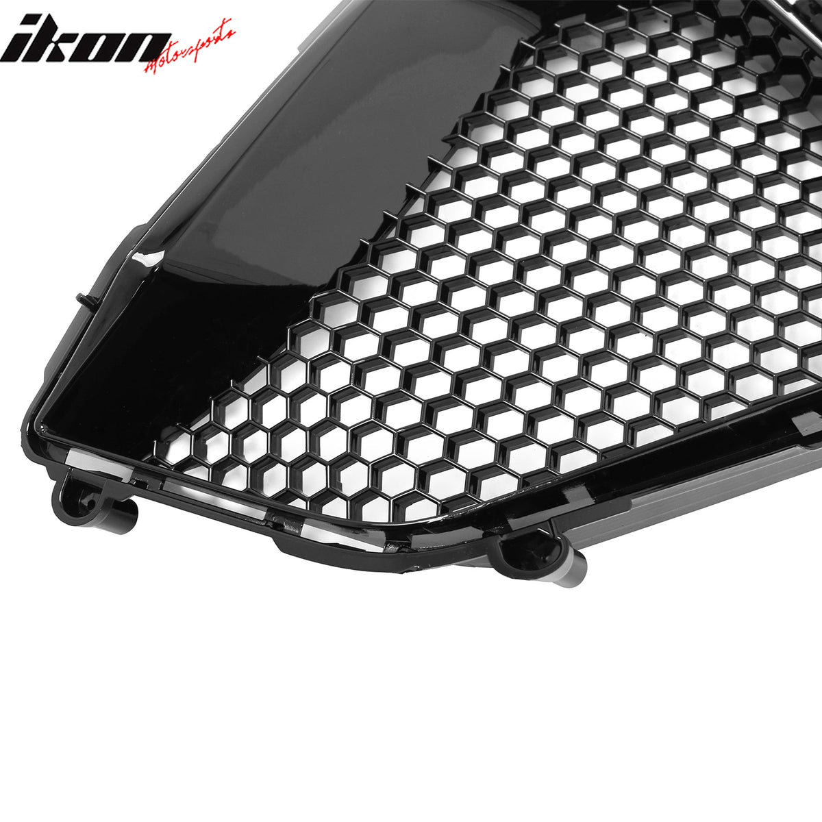 2024-2026 Ford Mustang GT Fog Light Cover & Upper Lower Grille Shelby Super Snake Style Gloss Black ABS Plastic Fog Lamp Decoration Bezel