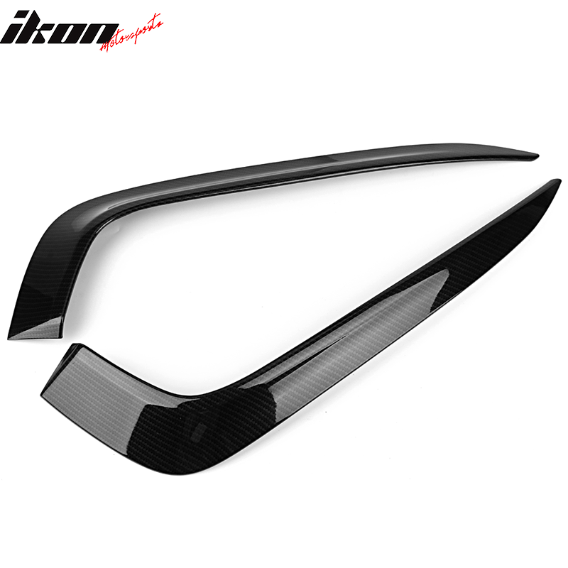 2016-2018Â Honda Civic Fog Lights Cover Eye Lid Trim Carbon Fiber Print