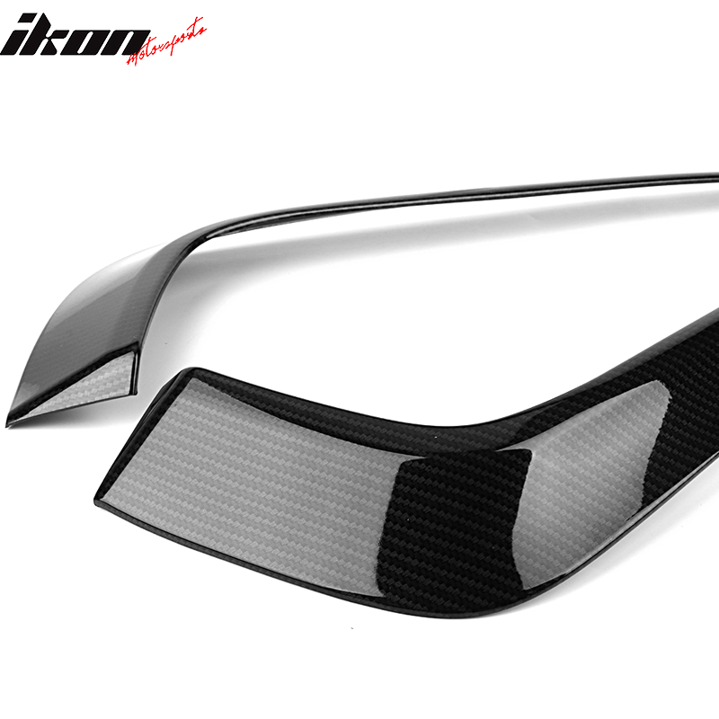 2016-2018Â Honda Civic Fog Lights Cover Eye Lid Trim Carbon Fiber Print