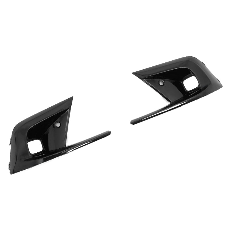 Fog Light Cover Bezels for Honda Civic 2022-2024 OE Style Gloss Black ABS