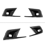 Fog Light Cover Bezels for Honda Civic 2022-2024 OE Style Gloss Black ABS