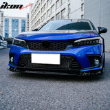 2022-2024 Honda Civic OE Style Fog Light Bezels Round Hole Covers Gloss Black