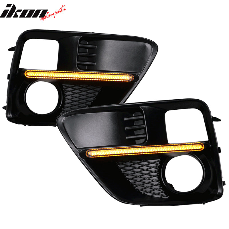 2015-2017Â Subaru WRX Sti White DRL & Amber Switchback Fog Light Covers