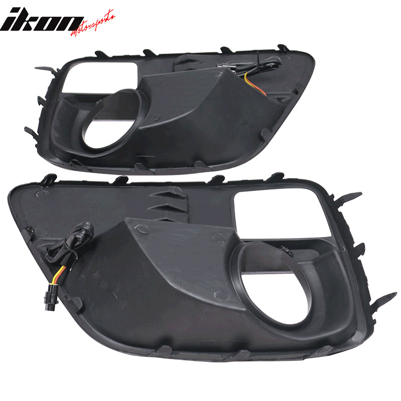 2015-2017Â Subaru WRX Sti White DRL & Amber Switchback Fog Light Covers