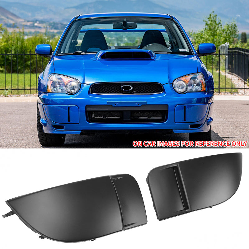 2004-2005 Subaru Impreza WRX 2PCS Matte Black Front Fog Light Cover PP