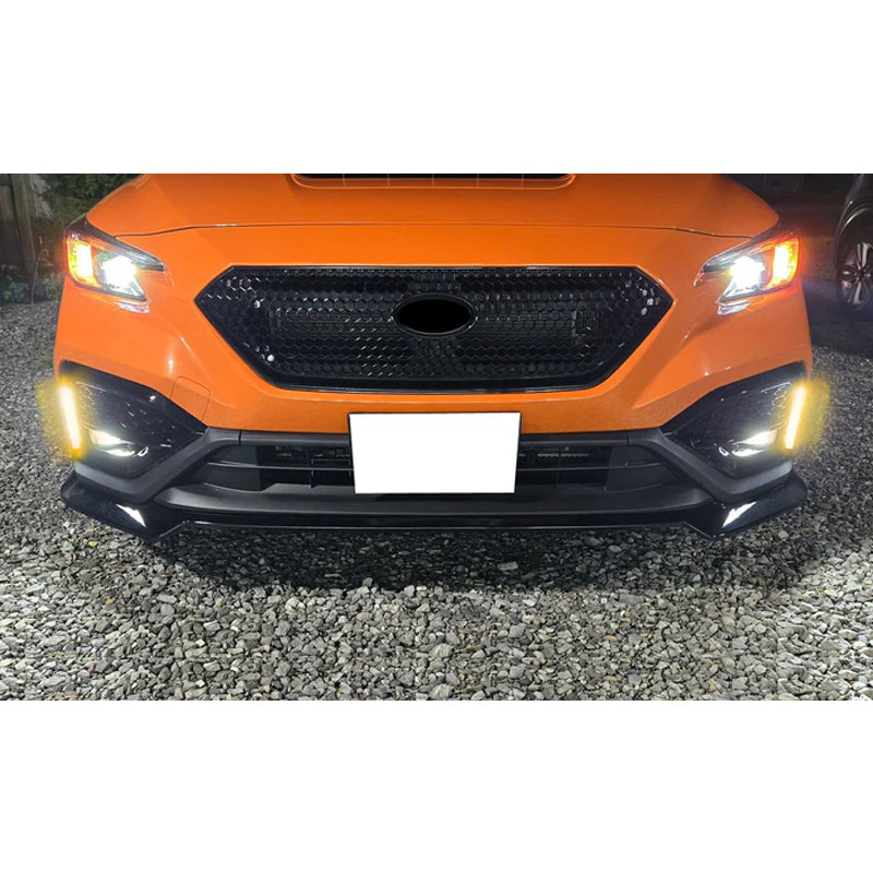 OE Fog Light Cover for Subaru WRX 2022-2026 W/LED Turn Signal White DRL PP