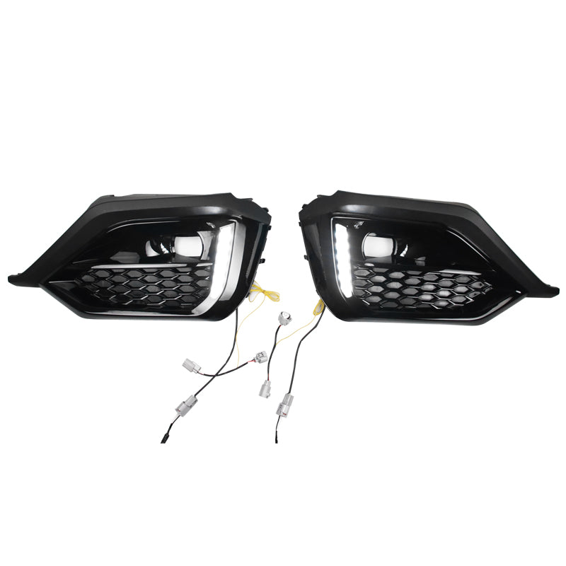 OE Fog Light Cover for Subaru WRX 2022-2026 W/LED Turn Signal White DRL PP