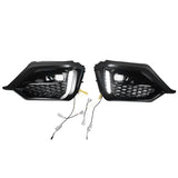 OE Fog Light Cover for Subaru WRX 2022-2026 W/LED Turn Signal White DRL PP