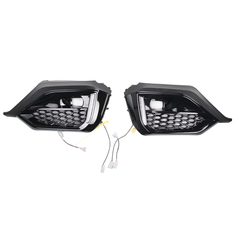 OE Fog Light Cover for Subaru WRX 2022-2026 W/LED Turn Signal White DRL PP
