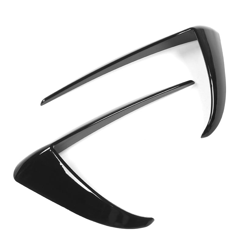 Fog Light Trims for Tesla Model 3 2017-2023 Gloss Black IKON Style ABS 2PC