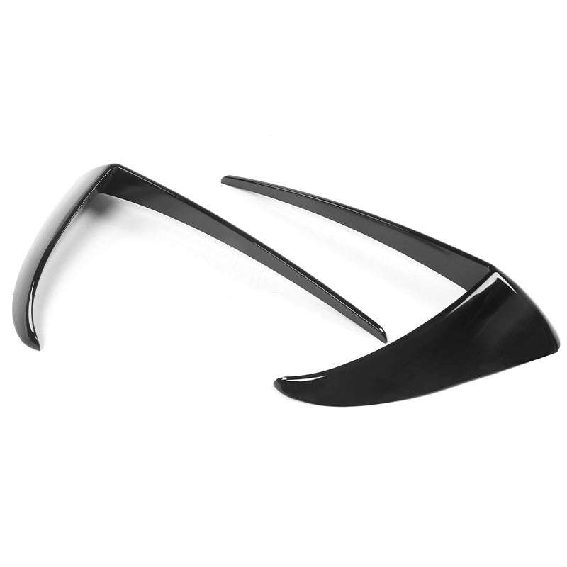 Fog Light Trims for Tesla Model 3 2017-2023 Gloss Black IKON Style ABS 2PC