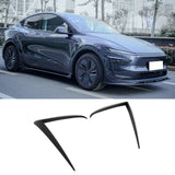 2025-2026 Tesla Model Y Juniper Fog Light Eyelid Trim Matte Black Frame