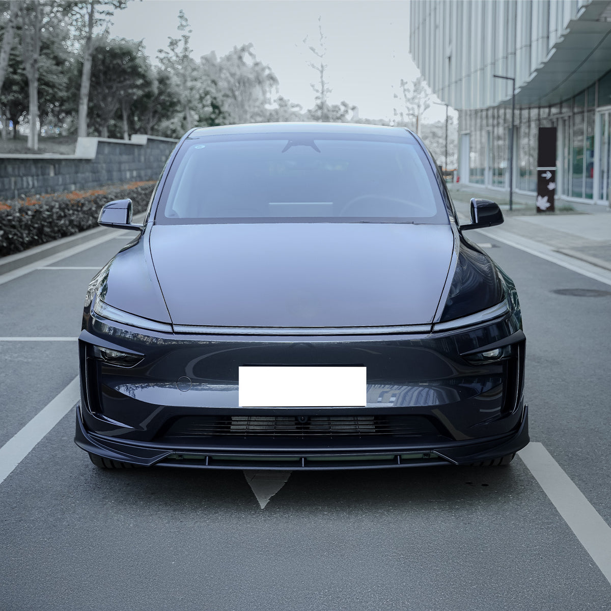 2025-2026 Tesla Model Y Juniper Fog Light Eyelid Trim Matte Black Frame