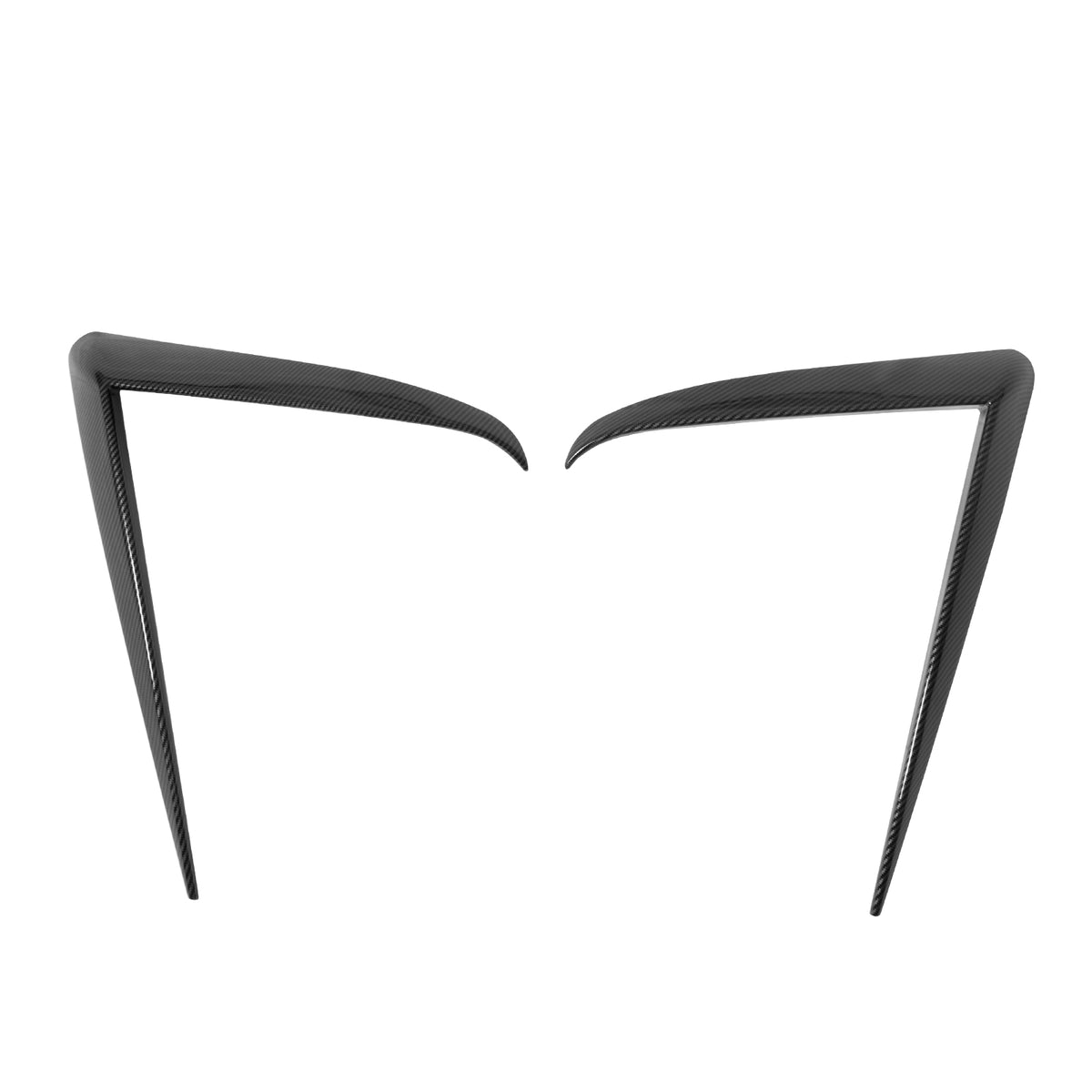 2025-2026 Tesla Model Y Juniper Fog Light Eyelid Carbon Fiber Print Trim
