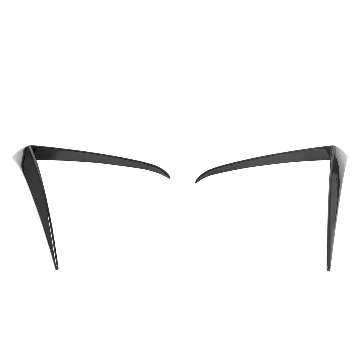 2025-2026 Tesla Model Y Juniper Fog Light Eyelid Trim Gloss Black Frame