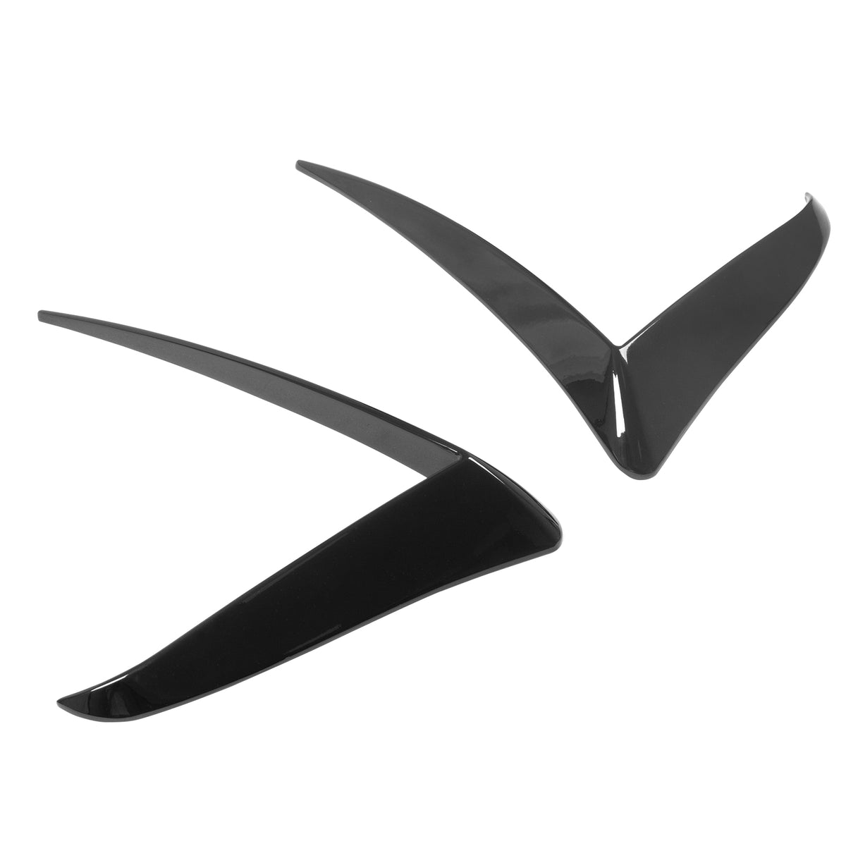 2025-2026 Tesla Model Y Juniper Fog Light Eyelid Trim Gloss Black Frame