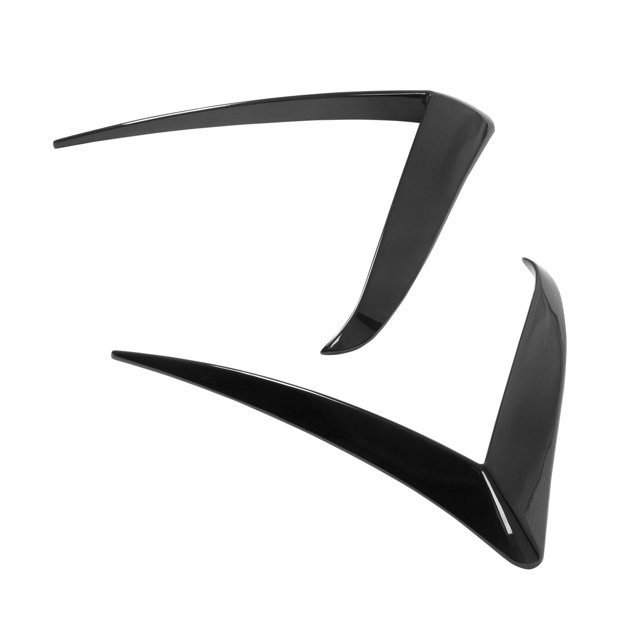 2025-2026 Tesla Model Y Juniper Fog Light Eyelid Trim Gloss Black Frame