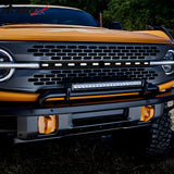 2021-2025 Ford Bronco 2/4 Door Front Bumper Grille Lights Black