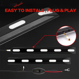 2021-2025 Ford Bronco 2/4 Door Front Bumper Grille Lights Black