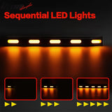 2021-2025 Ford Bronco 2/4 Door Front Bumper Grille Lights Black