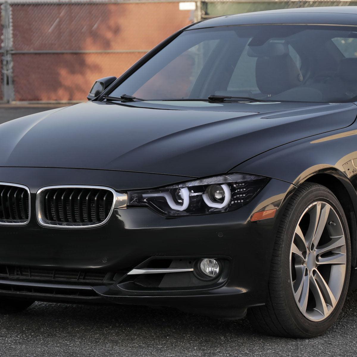 Spec-D Projector Headlights BMW 320i 328i 330i 335i 340i F30 (12-15) Halo LED - Black / Chrome / Tinted