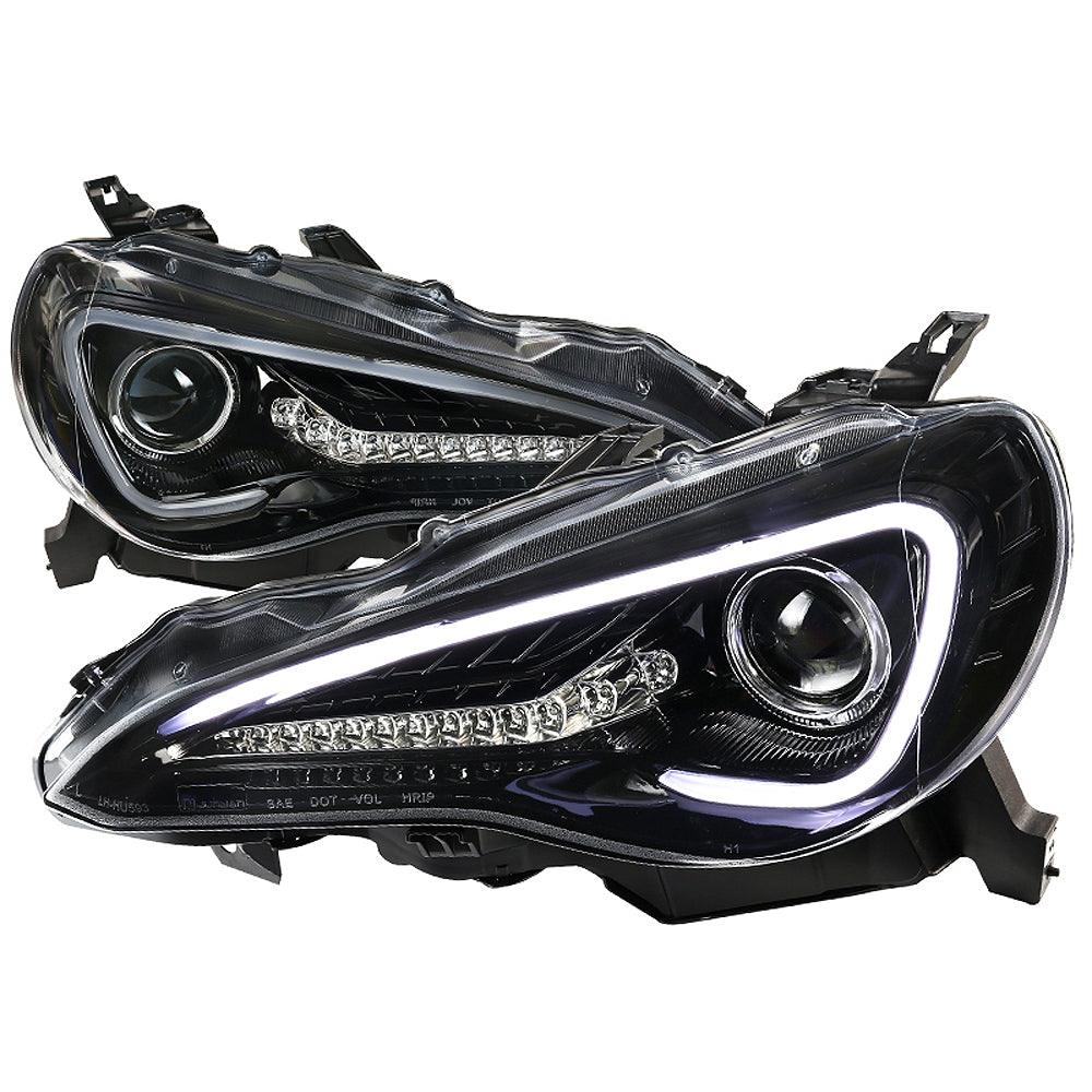 Spec-D Projector Headlights Scion FR-S (13-16) Sequential Signal - Gloss or Matte Black