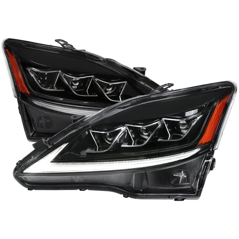 Spec-D Projector Headlights Lexus IS250 / IS350 (2006-2012) Sequential LED w/ Black Housing