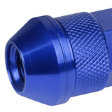 M12x1.5 70mm Open-End Aluminum Lug Nuts 20pc Set w/ Key Blue