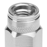 Aluminum Lug Nuts 70MM Open End M12X1.5 20PCS with Key Silver