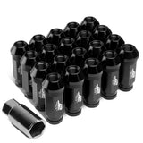 Universal Aluminum Lug Nuts Open End 60MM M12x1.25 20PC Kit w/ Adapter