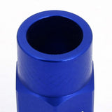 Aluminum Open-End Lug Nuts 50MM M12X1.5 20PCS with Adapter Blue