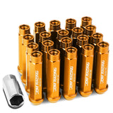 M12 X 1.5 Acorn Style Extended Lug Nuts - Aluminum Orange 20pc