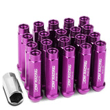 M12 x 1.5 Purple Extended Acorn Lug Nuts 90mm Tall - 20pc Set