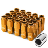 M12 x 1.25 Acorn Style Lug Nuts with Locks - Aluminum
