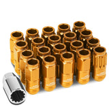 M12 x 1.25 Acorn Style Lug Nuts with Locks - Aluminum