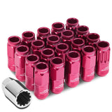 M12 x 1.25 Acorn Style Lug Nuts Set with Locks - Aluminum