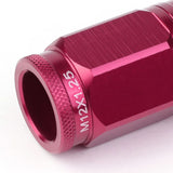 M12 x 1.25 Acorn Style Lug Nuts Set with Locks - Aluminum