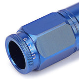 M12 x 1.5 Acorn Style Lug Nuts with Locks - Aluminum Blue