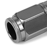 M12 x 1.5 Acorn Style Lug Nuts - Aluminum Gun Metal 16pc + 4 Locks