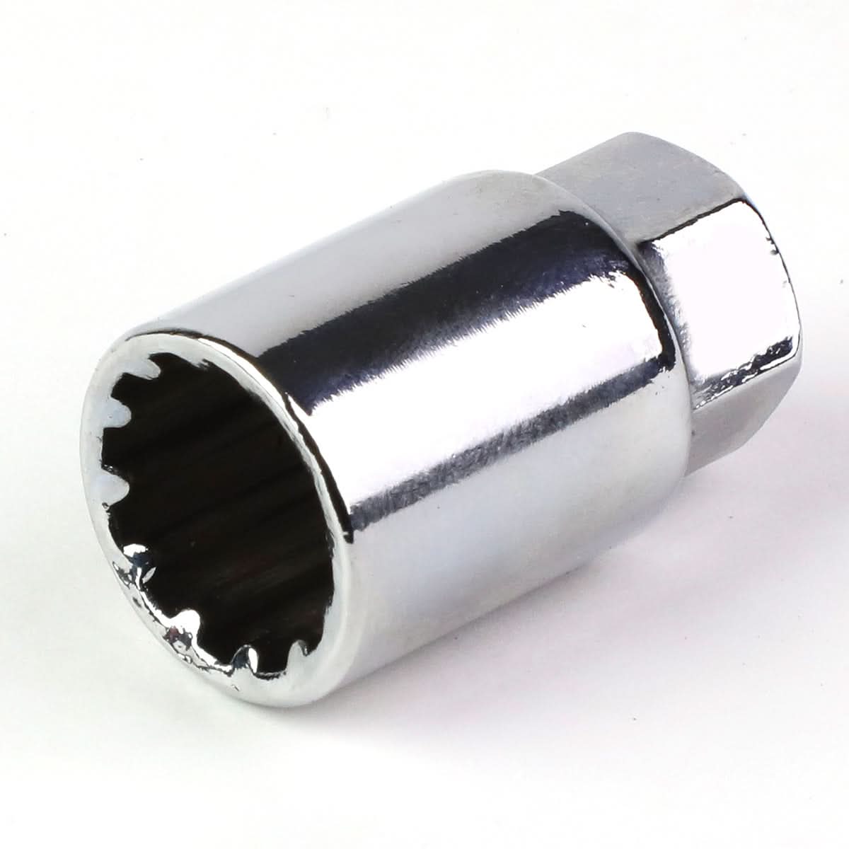 Aluminum Lug Nuts M12 x 1.5 Acorn Style 16pc + 4 Locks Silver