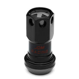 M12 x 1.25 Aluminum Lug Nuts 16pc + 4 Locks Black Closed End