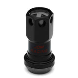 M12 x 1.5 Aluminum Lug Nuts with Locks 16pc Set - Black