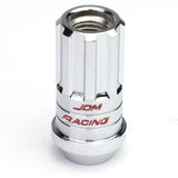 M12 x 1.25 Steel Lug Nuts 45mm Extended Acorn Chrome 16pc + 4 Locks