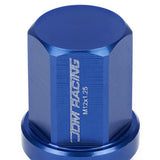 Acorn Style Aluminum Lug Nuts M12x1.25 20pc Set - Blue