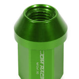 Acorn Style Lug Nuts M12 x 1.5 Green Aluminum 20pc Set