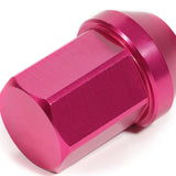 M12 x 1.5 Acorn Style Aluminum Lug Nuts - 35mm Pink 20pc Set