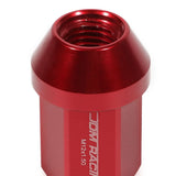 M12 x 1.5 Acorn Style Aluminum Lug Nuts - 35mm Red 20pc Set